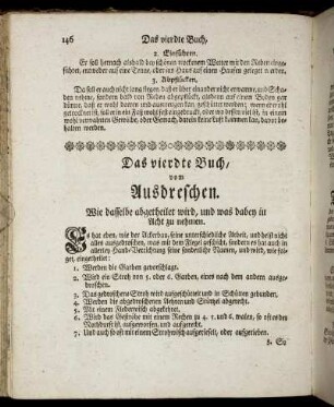 Das vierdte Buch, vom Ausdreschen.