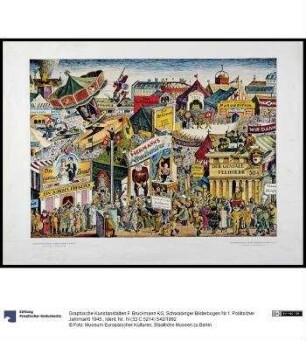 Schwabinger Bilderbogen Nr.1. Politischer Jahrmarkt 1945.