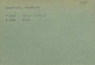 Bayerbach, Friedrich