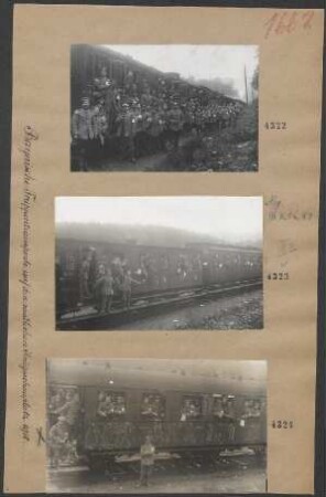 Bayerische Truppentransporte auf den westlichen Kriegsschauplatz 1914