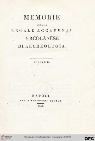 3: Memorie della Regale Accademia Ercolanese di Archeologia