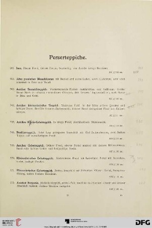 Perserteppiche (Nr. 763-794)
