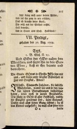 215-251, VII. Predigt