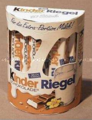 Packung Kinder Riegel Schokolade, Inhalt ersetzt
