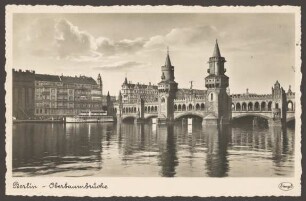 Ansichtskarte "Oberbaumbrücke", Reederei Kieck