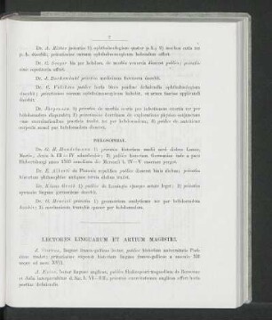 Lectores Linguarum Et Artium Magistri.
