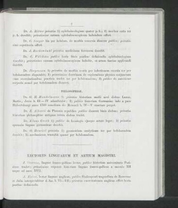 Lectores Linguarum Et Artium Magistri.