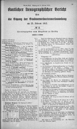 No. 5, 25. Februar 1915