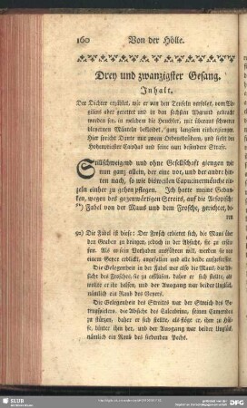 Drey und zwanzigster Gesang