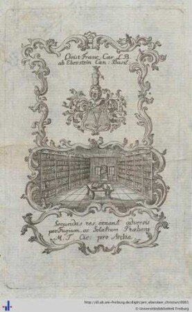 [Provenienz]: Eberstein, Christian Franz Karl von