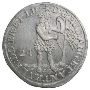 Fundmünze, 24 Mariengroschen (2/3 Taler), 1695