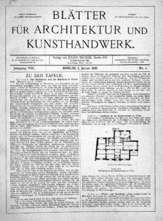 No. 1, 1. Januar 1895