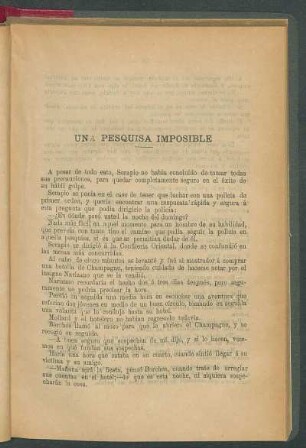 Una pesquisa imposible