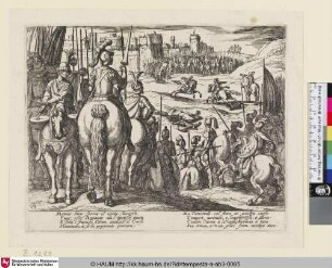 [Illustration zu Torquato Tasso, Gerusalemme liberata, fünfter Gesang; Jerusalem delivered, Canto V; Das befreite Jerusalem, fünfter Gesang]