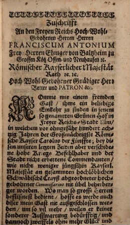 Kurtze Beschreibung Deß Lebens, Thaten und Wunderwercken Deß Seligen Joannis Francisci Regis Priesters der Gesellschafft Jesu : welchen in jetztlauffendem Jahr 1716. den 24.ten May Ihro Päbstliche Heiligkeit Clemens der Eilffte Den Seligen beygerechnet : Mit Befehl Dessen Jährliche Gedächtnuß auff eben besagten Tag zu begehen