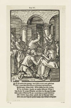 Dornenkrönung, Blatt 11 der Folge "Kleine Passion"
