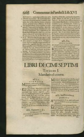 Libri Decimi Septimi