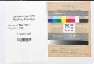 Entnazifizierung Karl Freutel , geb. 13.12.1901 (Bahnpolizist)