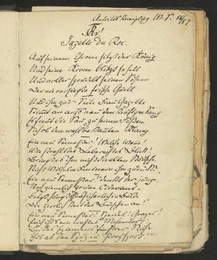 [12 ungezählte Seiten], Gazette du Roi