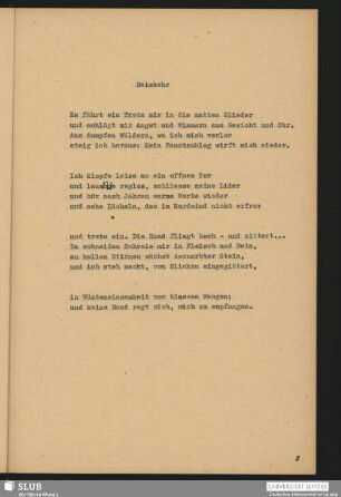 Heimkehr