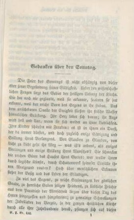 1-24 Gedanken über den Sonntag