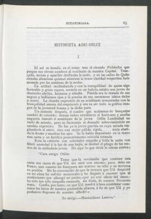 Historieta agri-dulce