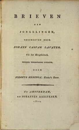 Brieven aan jongelingen
