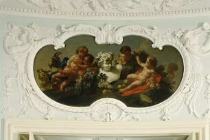 Innendekoration des Zentralen Saales — Wanddekoration des Zentrales Saales — Allegorien der vier Jahreszeiten — Der Herbst