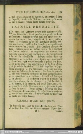 Exemple D'Humanité