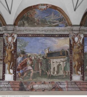 Szenen aus dem Leben des Heiligen Augustinus, Liutprand verehrt die Reliquien des Augustinus