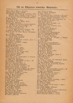Liste der Pflegeeltern armenischer Waisenkinder