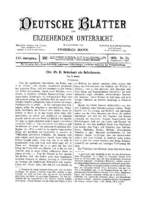 Chr. Fr. D. Schubart als Schulmann : (Fortsetzung)