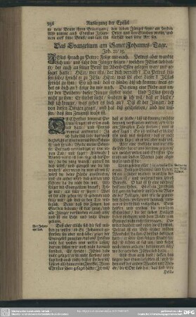 Das Evangelium am Sanct Johannes-Tage. Joh. 21/15
