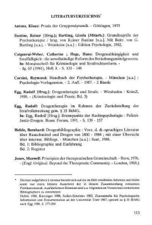 113-116, Literaturverzeichnis