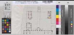 Wocklum (Balve) Schloß Archiv und Brauhaus Lageplan vor 1800 o.M. 20 x 24 Zeichnung Landsberg-Velen Nr. 611
