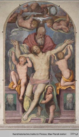 Heilige Trinität mit Porträts von Pontormo und Bronzino