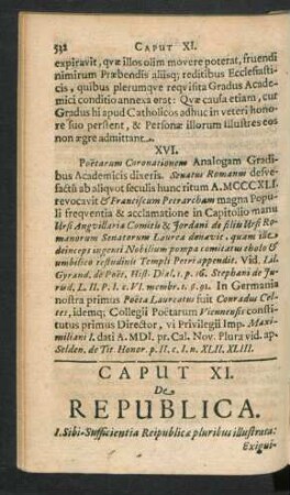 Caput XI. De Republica.