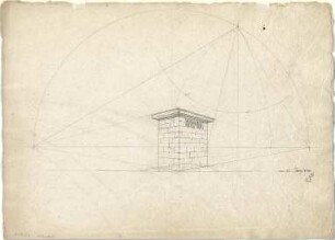 Speeth, Peter; Architekturentwürfe für den Unterricht - Denkmal (Perspektive)