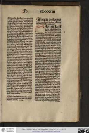 Incipit prologus sancti Bonaventure in apologiam pauperum adversus eorundem calumniatorem.