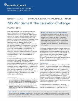 ISIS war game II : the escalation challenge