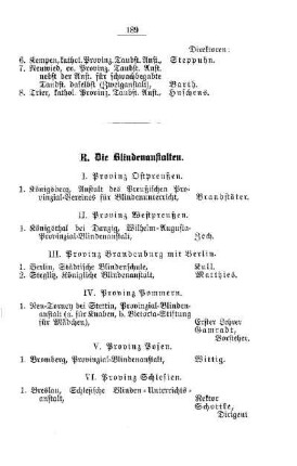 Die Blindenanstalten