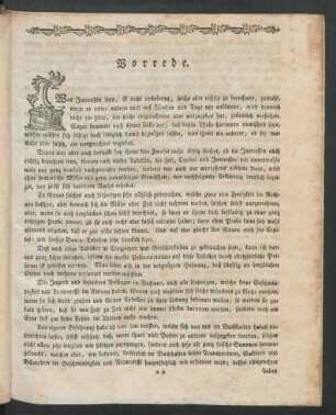 Vorrede / Erklärung