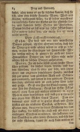 Vom äussern Gottesdienst.