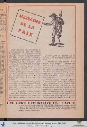 Messager de la Paix.