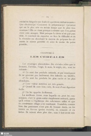 Chapitre II. Les céréales