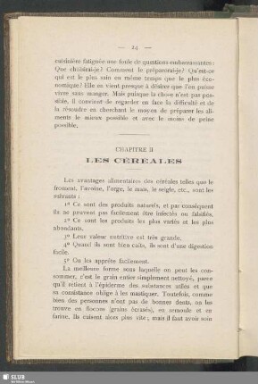 Chapitre II. Les céréales