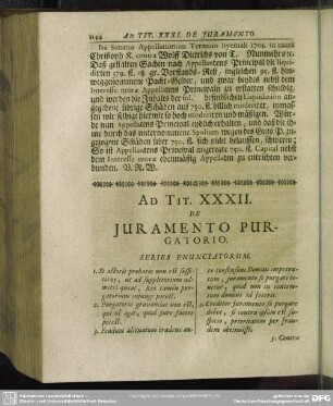 Ad Tit XXXII. De Juramento Purgatorio
