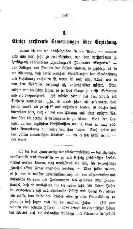 Einige zerstreute Bemerkungen über Erziehung