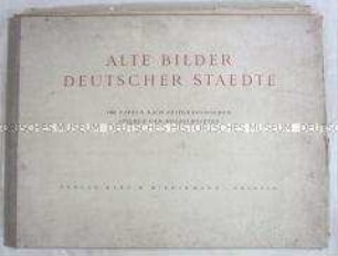 Grafikmappe mit historischen Stadtansichten