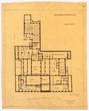 Nationalbank für Deutschland, Berlin: Grundriss UG 1:200